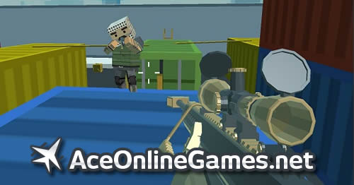 Shooting Blocky Combat Swat GunGame Survival | AceOnlineGames.net